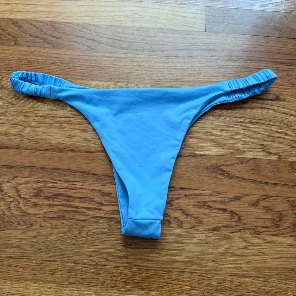 Frankie’s bikinis blue swim beach summer bathing suit L